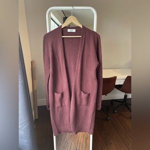 Carly Jean Los Angeles Fuzzy/Soft Cardigan, Size Medium